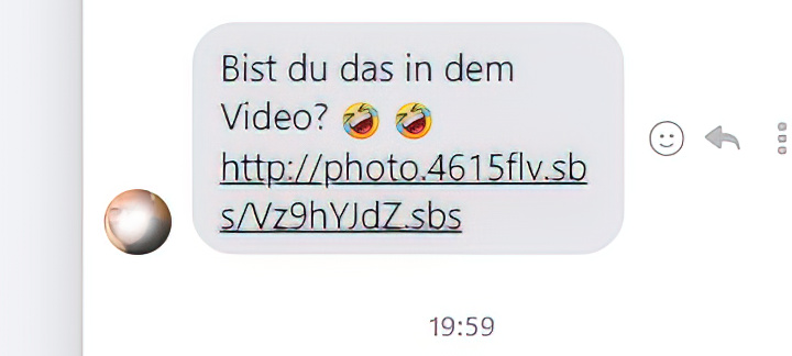 Ein Schreck! «Gibt es ein Video, in dem ich vorkomme, und von dem ich nichts weiss?»