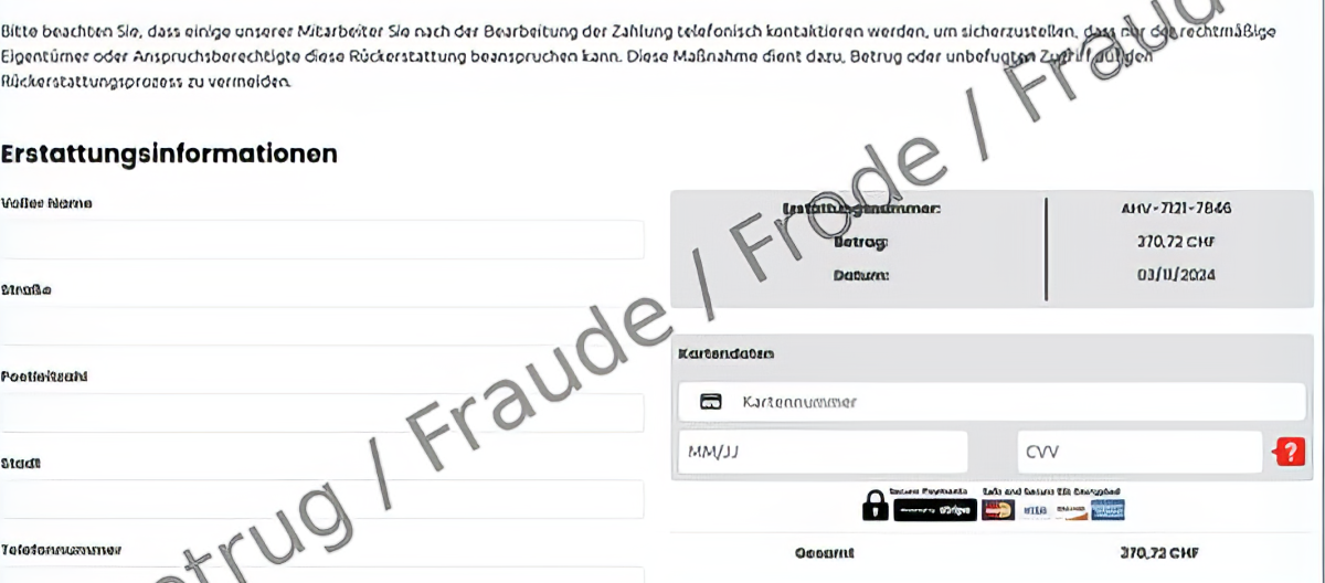 Betrug: AHV will mir Geld zurück zahlen